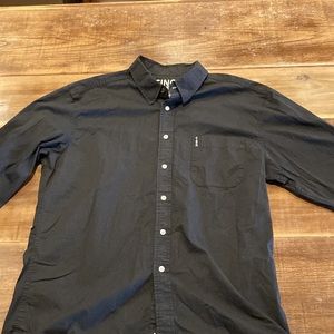 Cinch Mens Black Button Up Shirt